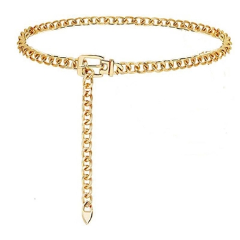 Ins Style metallist vööketi aksessuaarid Naiste suvine universaalne seelik, teksad, dekoratiivne õhuke kett, interneti kuulsuste keti vöö