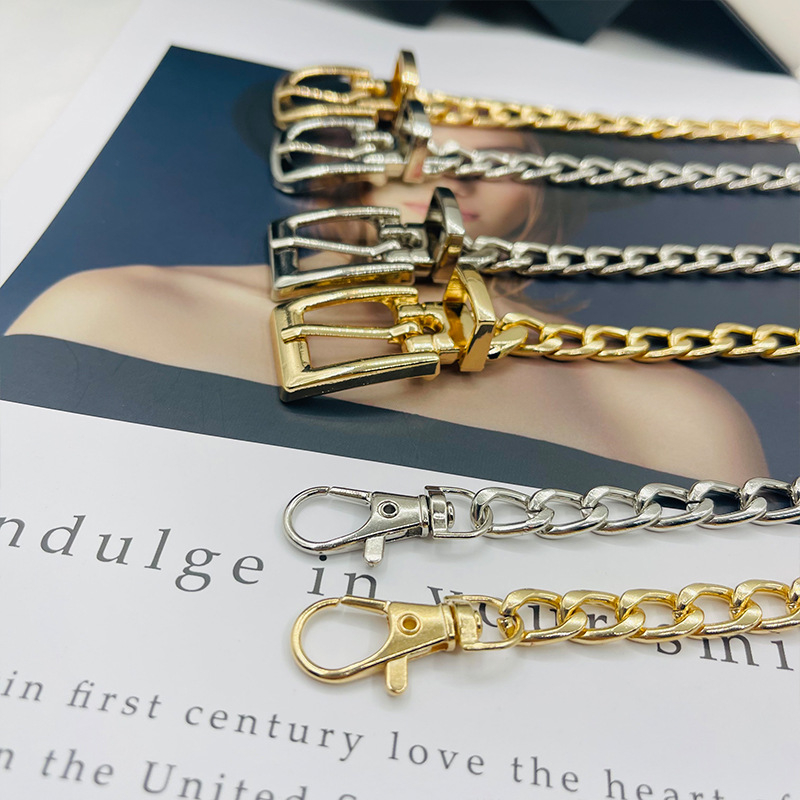 Ins Style metallist vööketi aksessuaarid Naiste suvine universaalne seelik, teksad, dekoratiivne õhuke kett, interneti kuulsuste keti vöö