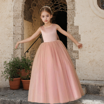 Φόρεμα πριγκίπισσας για κορίτσια, φόρεμα για γάμο, φόρεμα γενεθλίων, φόρεμα με φουσκωτό πέπλο για κορίτσια, φόρεμα για κορίτσια με λουλούδια