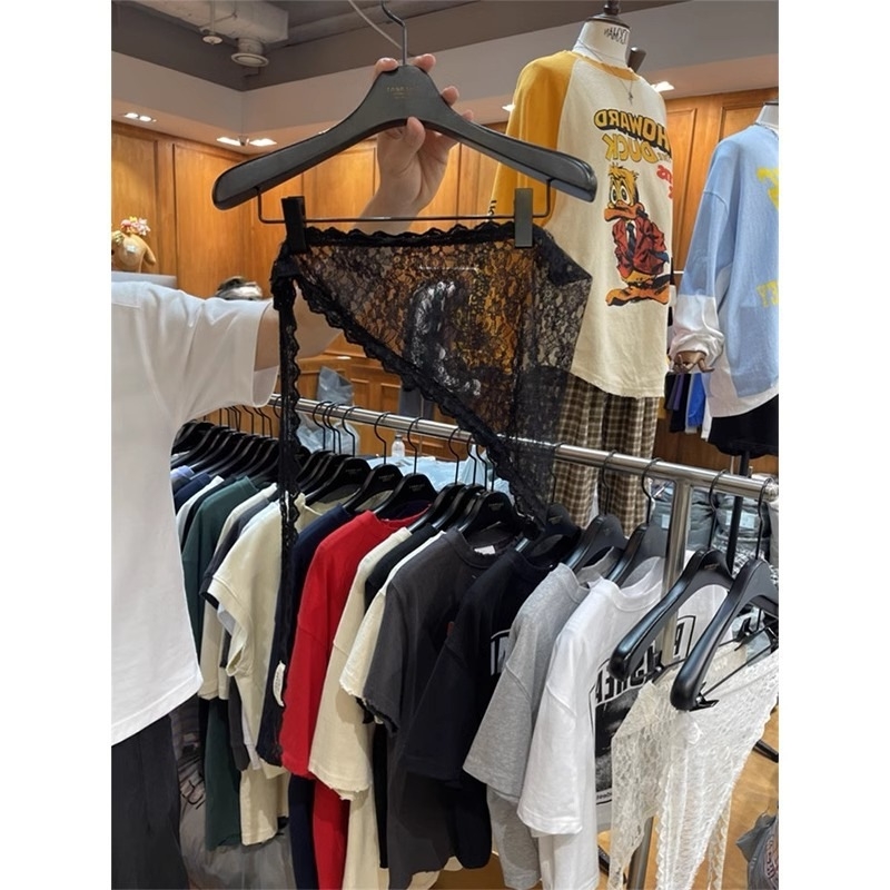 Νέες Κορεάτικες Εμφανίσεις στην Ιαπωνική Μόδα σε Στυλ Αρχής Άνοιξης, Φούστα με Απαλές Δαντέλες και Βολάν, Μικρή Φούστα με Δαντέλα και Ποδιά