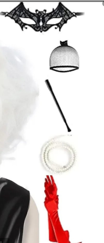 Kuila parukas Euroopa ja Ameerika naiste cos parukas mustvalge nõia Kuila Cruella lühikeste lokkis juuste tehase hulgimüük