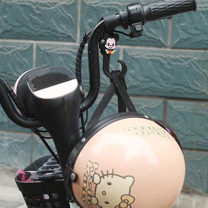 Karikatūrinis elektrinio automobilio kabliukas, vežimėlio kabliukas, kūdikio vežimėlio krepšio laikymo kabliukas, kūdikio vežimėlio kabliukų priedai