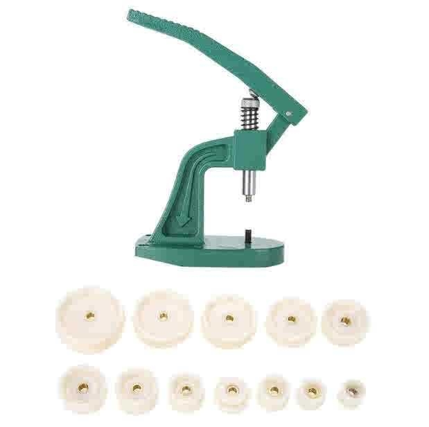 Kellaparandustööriist, kella tagakaane korkimisseade, metallkorpus, alumiiniumsulamist rõhuriba, kella aku vahetamise korkimismasin