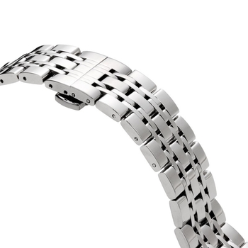 Нова каишка от неръждаема стомана Seven-plant за Samsung Galaxy Watch с катарама тип „пеперуда“ 12-24 мм дъга