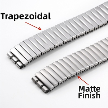 Трансгранична гореща разпродажба на еластична каишка от неръждаема стомана за Swatch, еластична каишка за часовник Swatch 17 мм 20 мм