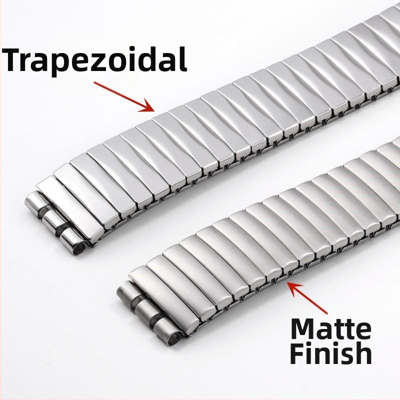 Трансгранична гореща разпродажба на еластична каишка от неръждаема стомана за Swatch, еластична каишка за часовник Swatch 17 мм 20 мм