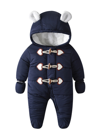 Βαμβακερά Ρούχα για Βρέφη, Χειμωνιάτικα Ρούχα για Βρέφη, Βελούδινα και Χοντρές, Αντιανεμικά και Ζεστά Ρούχα με Κουμπιά από Κέρατο, Ρούχα για Μπούκλες για Υπαίθριες Δραστηριότητες