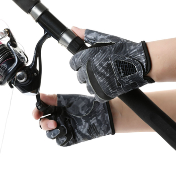 Uued õues kalapüügikindad, professionaalsed Luya suvised libisemisvastased kolme sõrmega spetsiaalsed hingavad päikesekaitsega kulumiskindlad ja torkekindlad ristkindad