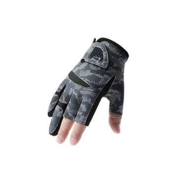 Uued õues kalapüügikindad, professionaalsed Luya suvised libisemisvastased kolme sõrmega spetsiaalsed hingavad päikesekaitsega kulumiskindlad ja torkekindlad ristkindad