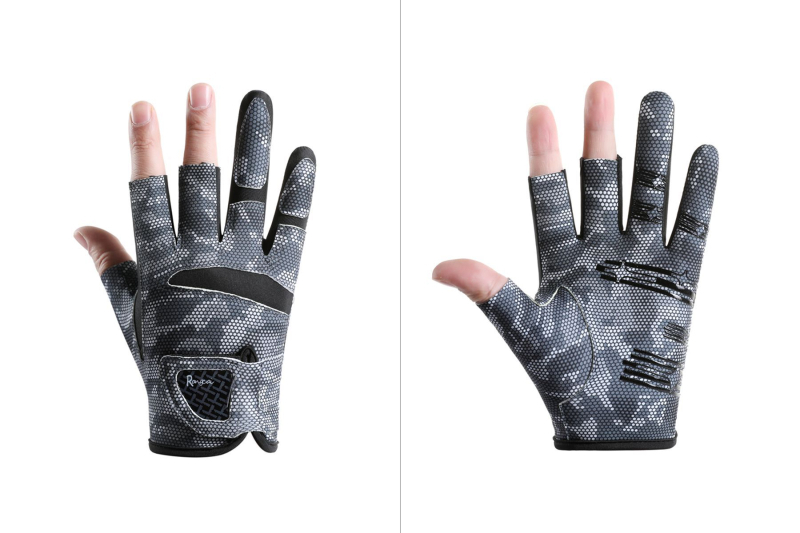 Uued õues kalapüügikindad, professionaalsed Luya suvised libisemisvastased kolme sõrmega spetsiaalsed hingavad päikesekaitsega kulumiskindlad ja torkekindlad ristkindad