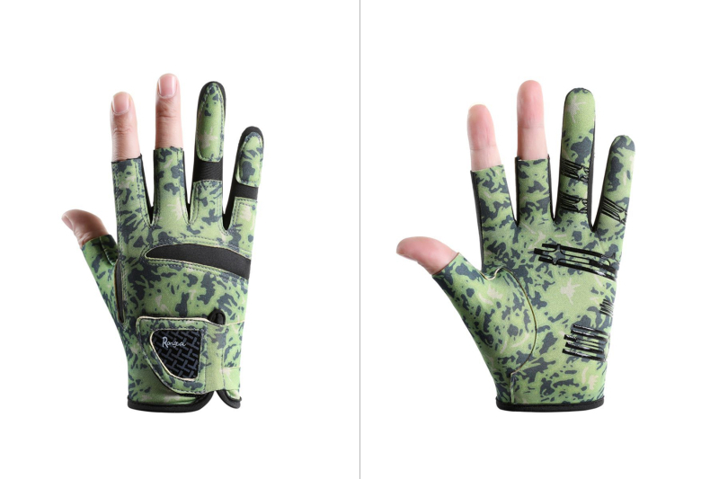 Uued õues kalapüügikindad, professionaalsed Luya suvised libisemisvastased kolme sõrmega spetsiaalsed hingavad päikesekaitsega kulumiskindlad ja torkekindlad ristkindad