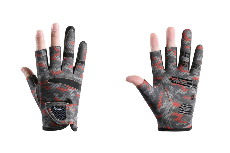 Uued õues kalapüügikindad, professionaalsed Luya suvised libisemisvastased kolme sõrmega spetsiaalsed hingavad päikesekaitsega kulumiskindlad ja torkekindlad ristkindad