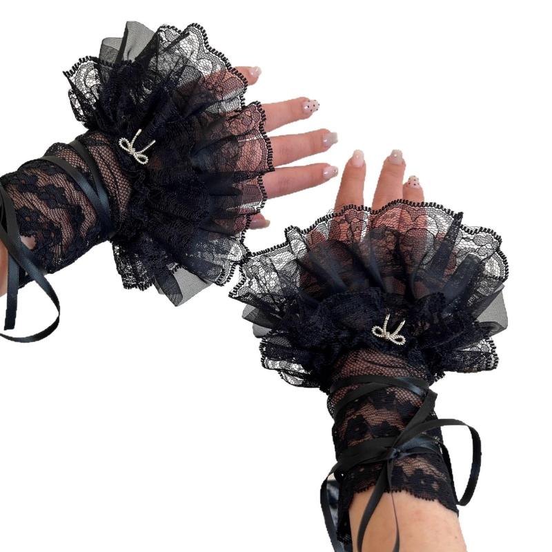 Lolita pitsilise äärega säärisokid, suvised õhukesed võrkkangast varrukad, naiste lohvakad sokid, Jk lipsuga sokid, subkultuur