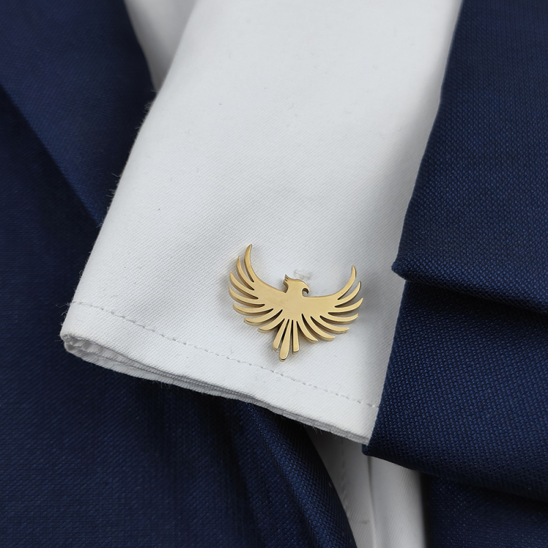 Naujos žavingos kiniško stiliaus Phoenix paukščio vyriškos sagės sąsagos, kostiumo suknelės aksesuarai, personalizuoti universalūs drabužiai