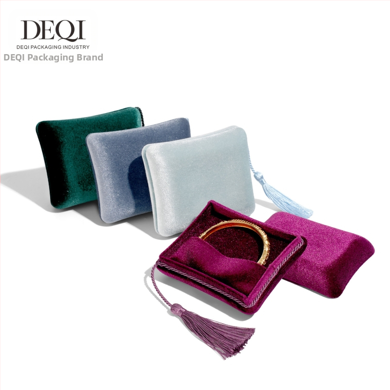 Висококачествена кадифена кутия за бижута с пискюли, многофункционална кутия за съхранение на бижута, кутия за подарък, трансгранична външна търговия, напреднал смисъл
