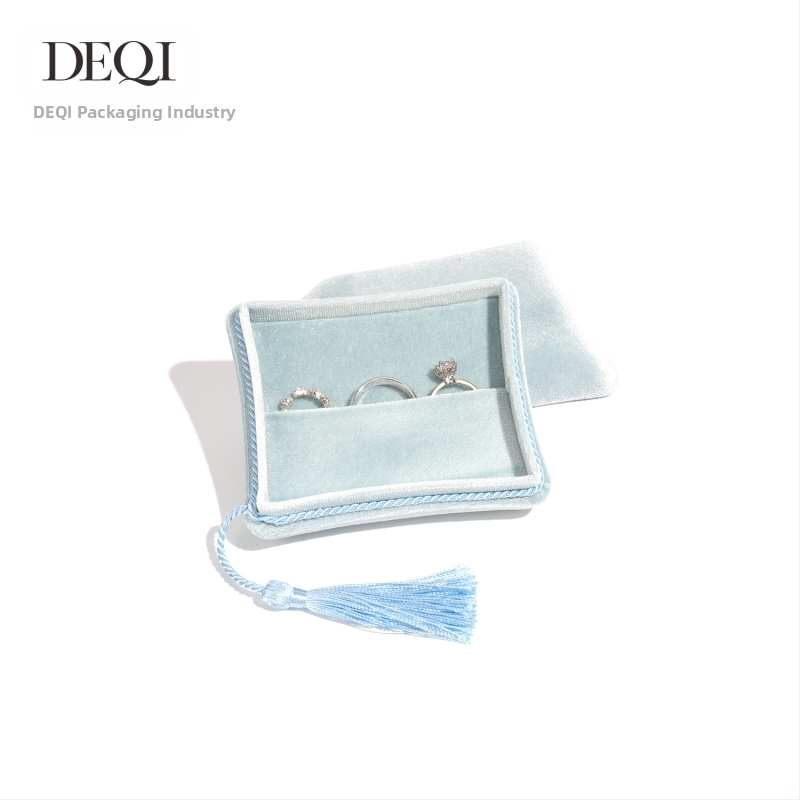 Aukštos kokybės aksominė kutais dekoruota daugiafunkcinė papuošalų dėžutė papuošalų laikymo dėžutė dovanų dėžutė tarpvalstybinei užsienio prekybai pažangiausia prasme