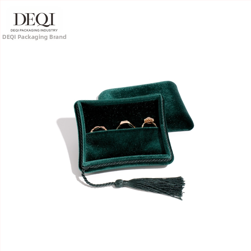 Aukštos kokybės aksominė kutais dekoruota daugiafunkcinė papuošalų dėžutė papuošalų laikymo dėžutė dovanų dėžutė tarpvalstybinei užsienio prekybai pažangiausia prasme