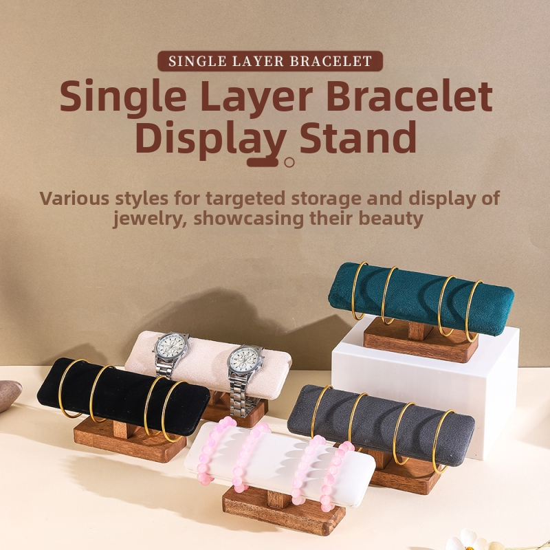 Puidust ehete vitriinkaelakee käevõru alus kella vitriinkäevõru ehete aluse rekvisiitide tehas hulgimüük