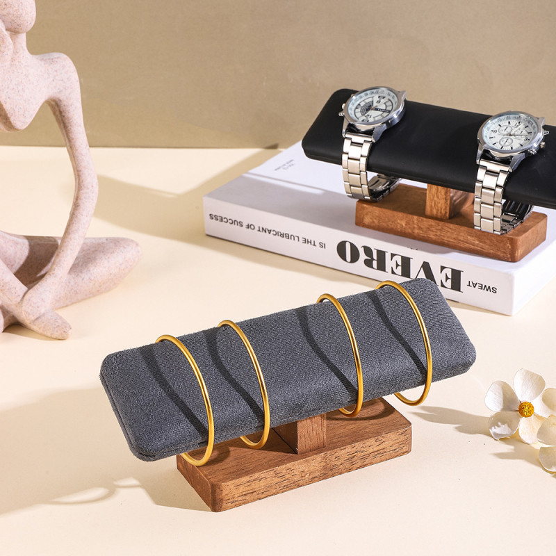 Puidust ehete vitriinkaelakee käevõru alus kella vitriinkäevõru ehete aluse rekvisiitide tehas hulgimüük