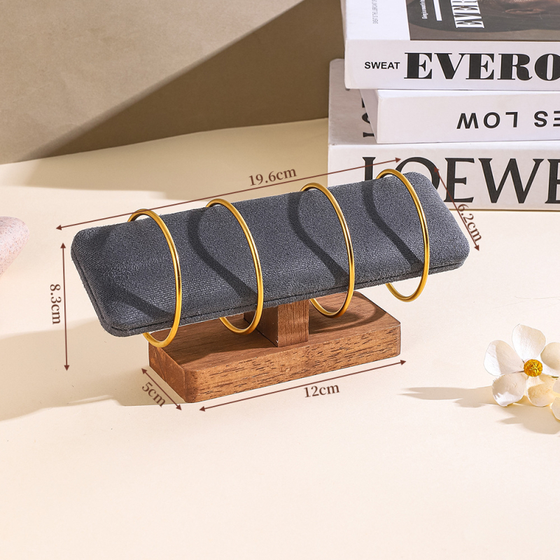 Puidust ehete vitriinkaelakee käevõru alus kella vitriinkäevõru ehete aluse rekvisiitide tehas hulgimüük