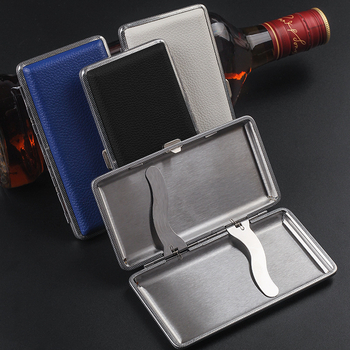 Ülipikk sigaretiümbris Nahkne sigaretiümbris Meeste 120 mm pikkune sigaretiümbris Käsitsi rullitud sigaretiümbris Kaasaskantav Survekindel