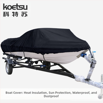 Koetsu Carotsu laivas pārsegs, ātrlaivas zemūdenes putekļu pārsegs, saules aizsardzības laivas pārsegs, 420D Oxford auduma aizsargpārklājs