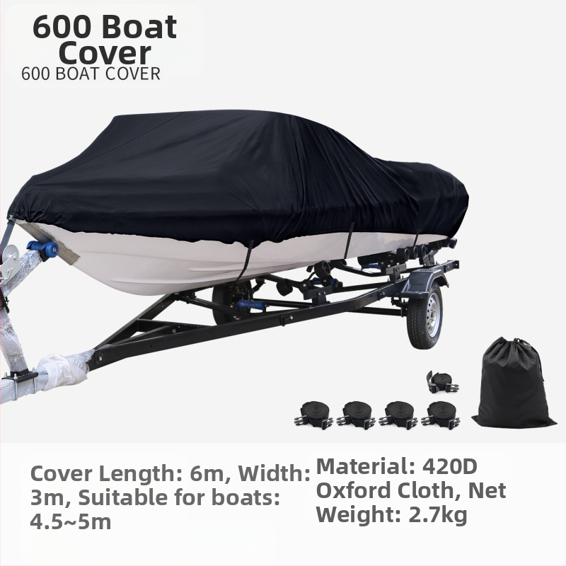 Koetsu Carotsu laivas pārsegs, ātrlaivas zemūdenes putekļu pārsegs, saules aizsardzības laivas pārsegs, 420D Oxford auduma aizsargpārklājs