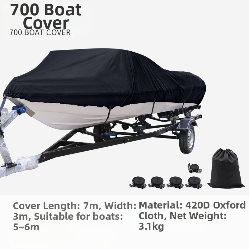 Koetsu Carotsu laivas pārsegs, ātrlaivas zemūdenes putekļu pārsegs, saules aizsardzības laivas pārsegs, 420D Oxford auduma aizsargpārklājs