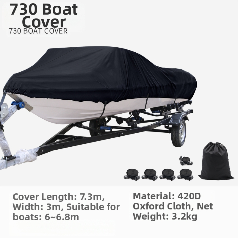 Koetsu Carotsu laivas pārsegs, ātrlaivas zemūdenes putekļu pārsegs, saules aizsardzības laivas pārsegs, 420D Oxford auduma aizsargpārklājs