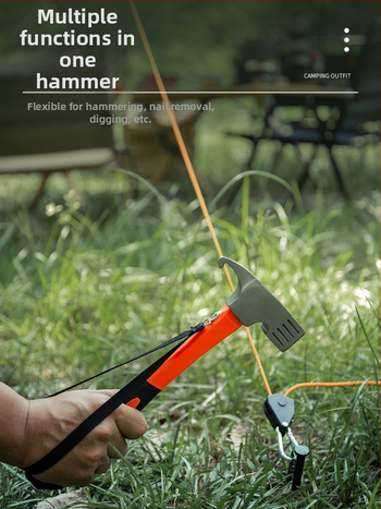 Lauko stovyklavimo kaiščių plaktukas daugiafunkcis nagų plaktukas palapinės baldakimo plaktukas plaktukas stovyklavimo įranga guma