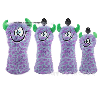 Κάλυμμα ξύλινων μπαστουνιών γκολφ, βελούδινο τέρας, νέο χαριτωμένο κάλυμμα μπαστουνιών με κινούμενα σχέδια, αρ. 1, ξύλινο κάλυμμα κεφαλής μπαστουνιού Fairway