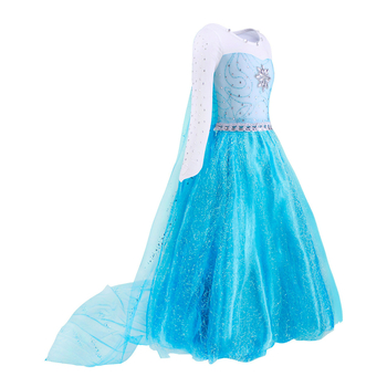 Παιδικά Ρούχα Χριστουγέννων 2025 Φούστα Πριγκίπισσας Frozen Elsa Μακρυμάνικο Φόρεμα Elsa για Κορίτσια 3-8 ετών