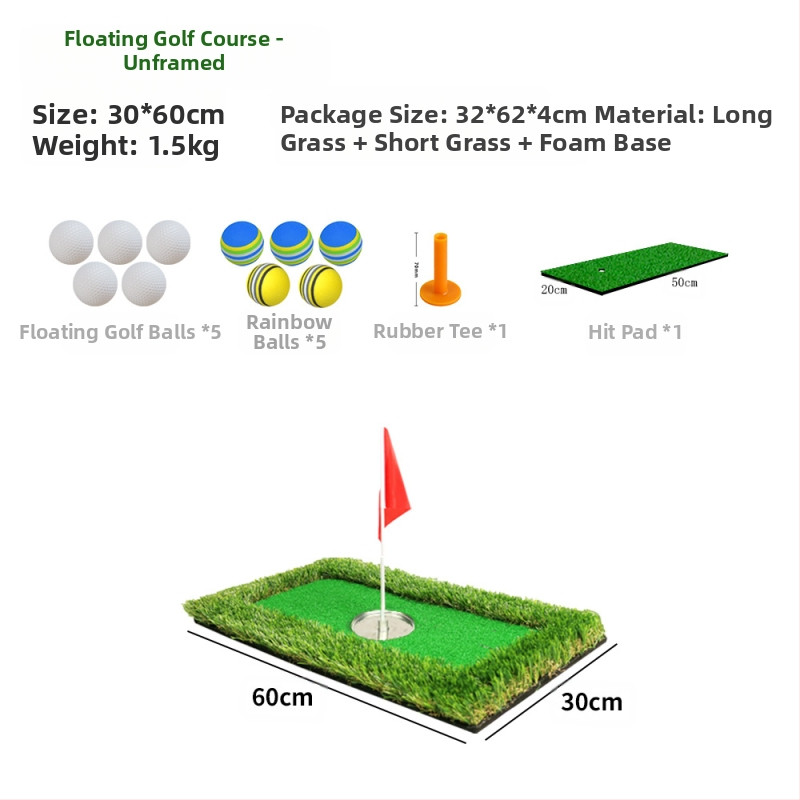 Golfi minigolfiväljak, õues puttamise harjutamine, ujuvgolf, golfisimulatsiooniväljak