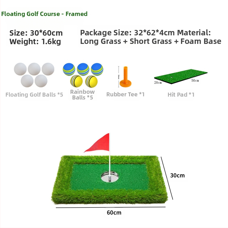 Golfi minigolfiväljak, õues puttamise harjutamine, ujuvgolf, golfisimulatsiooniväljak