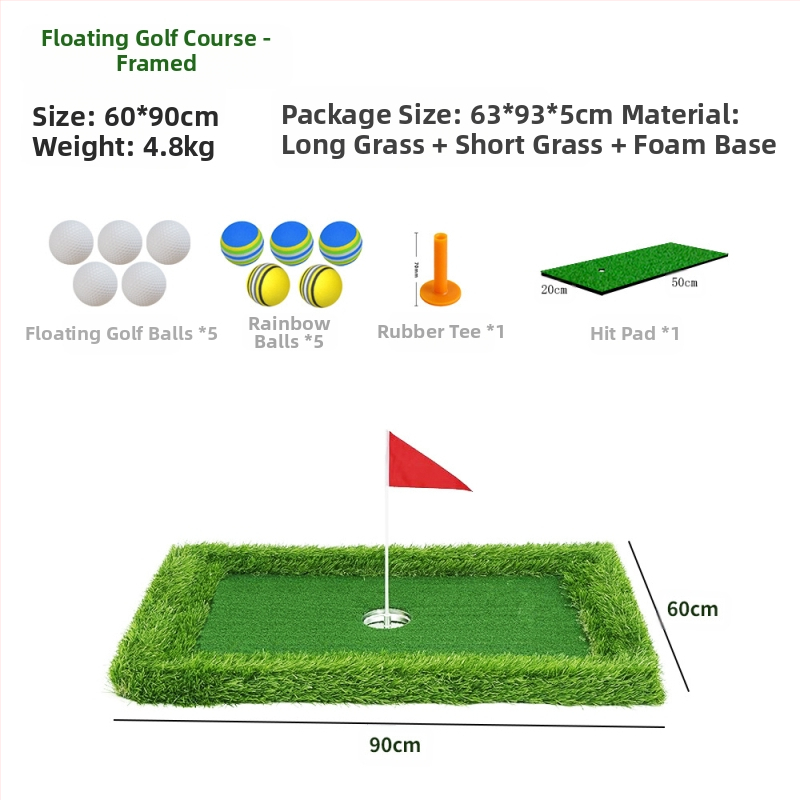 Golfi minigolfiväljak, õues puttamise harjutamine, ujuvgolf, golfisimulatsiooniväljak