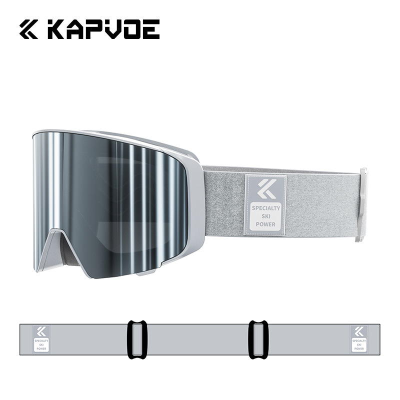 Ски очила Kapvoe Flip-Up, професионални, против замъгляване, за планинарство на открито, ветроустойчиви очила, еднослойни и двойни очила за сняг