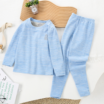 Vaikiški termo apatiniai su viršutine apykakle, berniukų ir mergaičių kašmyro šilko be kaulo rudens drabužiai ilgos kelnės vaikiška pižama su apatine dalimi