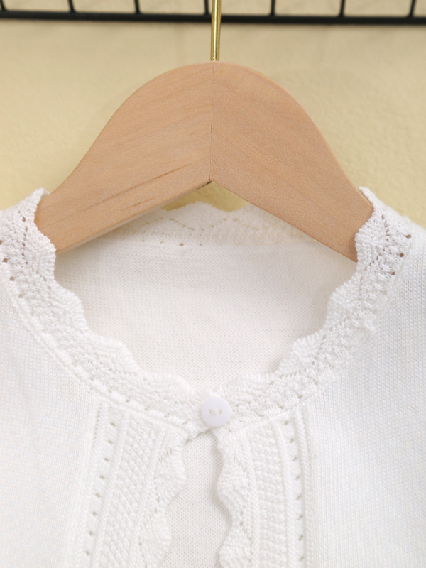 2025 Novi europski i američki stil prekogranični vrući prodavani elegantni pleteni kardigan za djevojčice za proljeće i ljeto, rt, slatka gornja odjeća