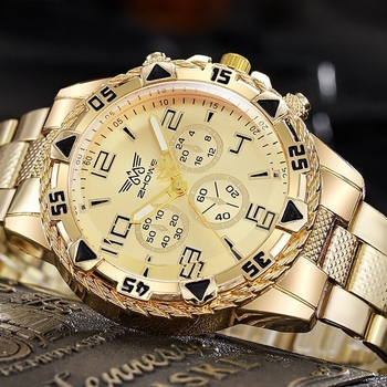 Νέο ρολόι χαλαζία με μπλε γυαλί και τρία μάτια για άνδρες, με μπλε τσάντες και τσάντες, σε απόθεμα για άνδρες, σε απόθεμα, σε απόθεμα, με ζωντανές χονδρικές εκρήξεις εξωτερικού εμπορίου του 2024