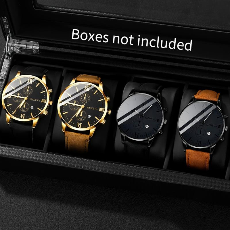 Ceas cuarț pentru bărbați, din oțel albastru, cu trei ochi, în stoc, cu explozii en-gros, comerț exterior nou 2024