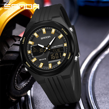 Sanda populaarne kell veekindel suveaja 4-grupiline äratuskell digitaalkell edasilükkamise multifunktsionaalne loenduriga spordikell