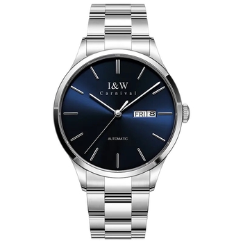 I&W Carnival Εισαγόμενο Ιαπωνικό Μηχανισμό Αυτόματο Μηχανικό Ρολόι Επαγγελματικό Ανδρικό Ρολόι Σχεδιασμός και Προσαρμοσμένη Επεξεργασία