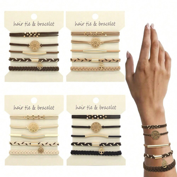 Europos ir Jungtinių Valstijų tarpvalstybinis kostiumas su metaline galvos virve, aukšta elastine arklio uodega, plaukų virve, apyrankė, plaukų juosta, plaukų žiedas, galvos apdangalas, didmeninė prekyba