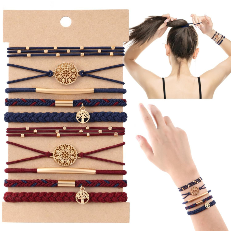 Europos ir Jungtinių Valstijų tarpvalstybinis kostiumas su metaline galvos virve, aukšta elastine arklio uodega, plaukų virve, apyrankė, plaukų juosta, plaukų žiedas, galvos apdangalas, didmeninė prekyba