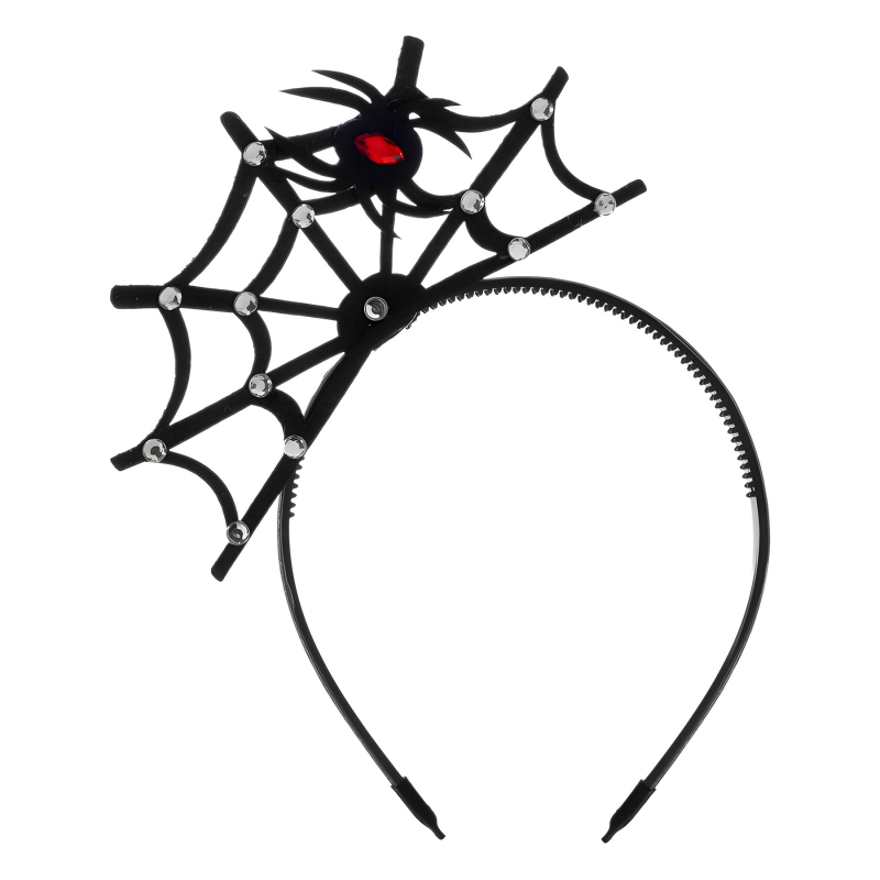 Halloweenská vtipná čelenka, pavučina, stereo dekoratívna čelenka, duch, festival Halloween, malý pavúk, výrobca šperkov, kreslený film