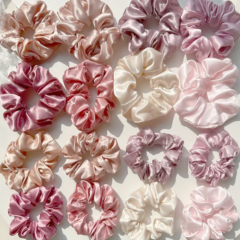 Piiriülene Amazon plahvatuste komplekt 16 ühevärvilist juukserõngast, mis sobivad naistele elastse holograafilise hobusesaba köiega