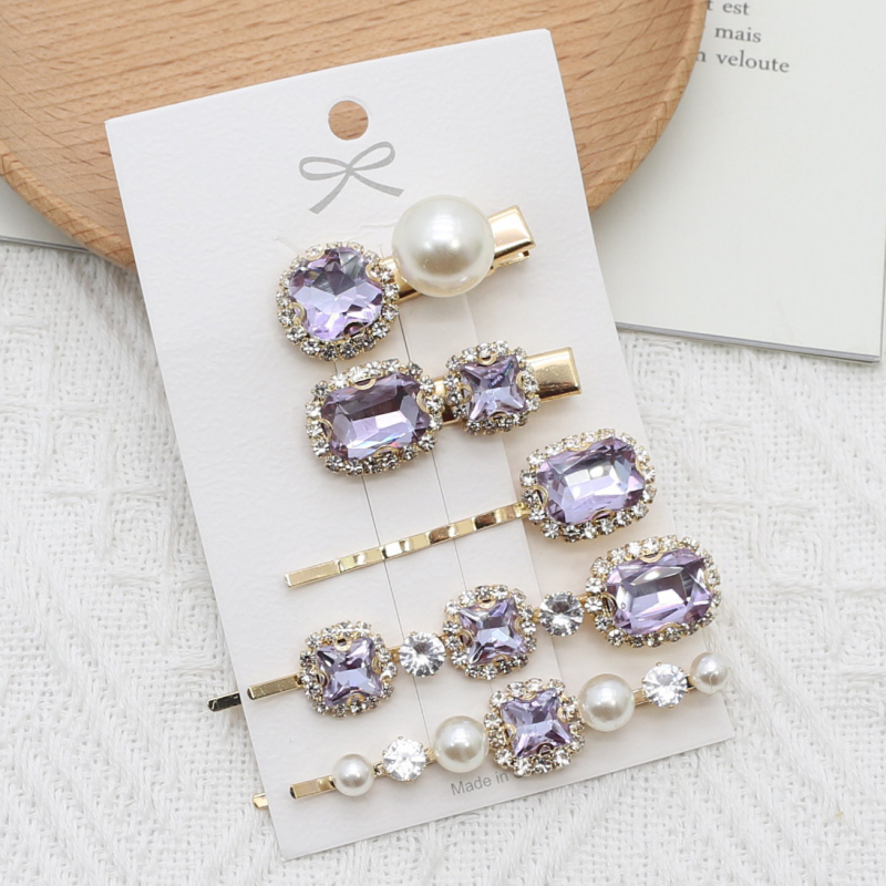 Tehase otsetarnimine retro supervälk smaragdrohelise rhinestone juuksenõel super haldjas külgklamber juuksenõel tukk pardilindi klamber