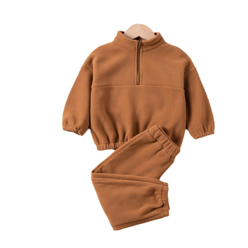 Φούτερ με φερμουάρ και φούτερ από φλις για παιδιά και μωρά, σετ δύο τεμαχίων, ζεστό, κορεάτικο στυλ, για αγόρια και κορίτσια 1-6 ετών, φθινόπωρο και χειμώνα