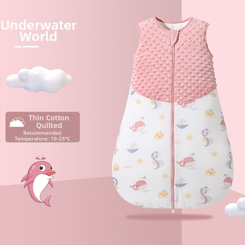 Bazai Rabbit Трансграничен пролетен и есенен бебешки памучен спален чувал за новородени, устойчив на удари