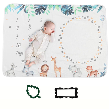 Beebi verstaposti flanelltekk raamiga Beebifotograafia fototekk Beebi kasvu mälestustekk fotorekvisiidid